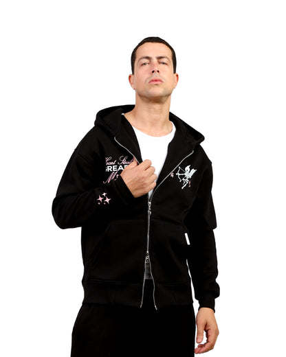 hearts stealer zipper jacket