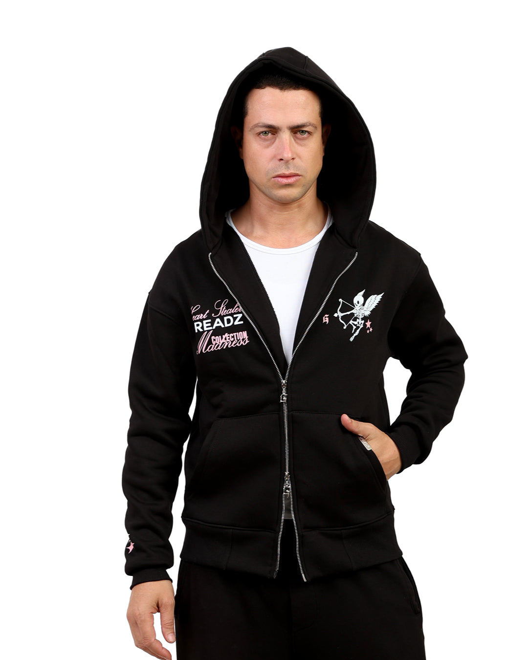 hearts stealer zipper jacket