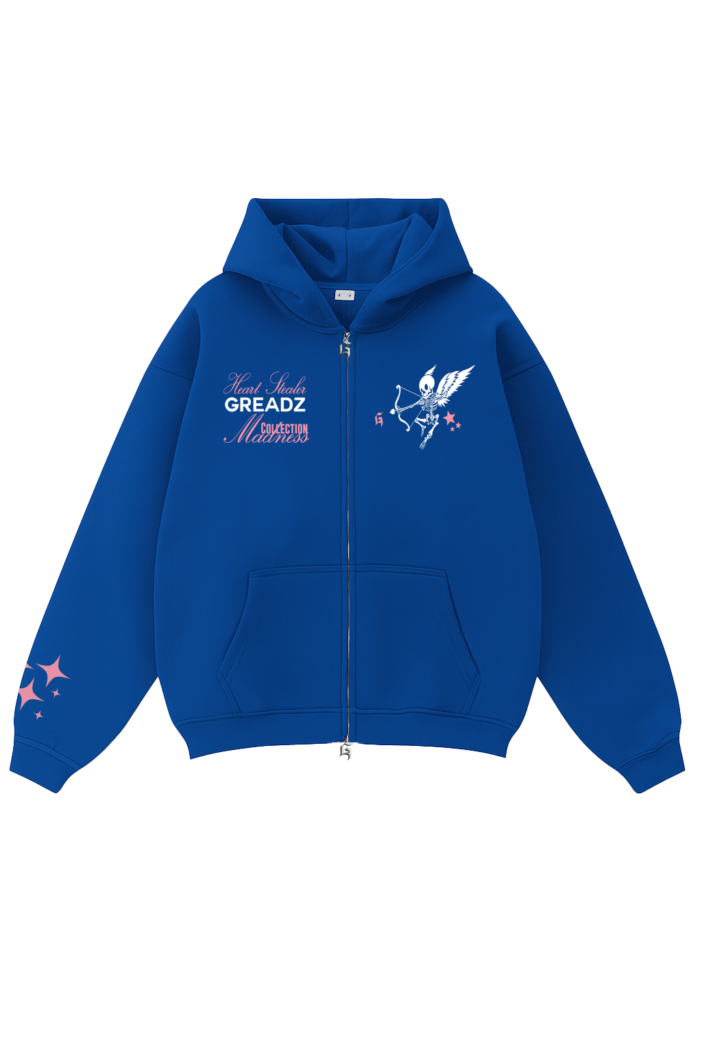 HEARTS STEALER ZIPPER JACKET BLUE