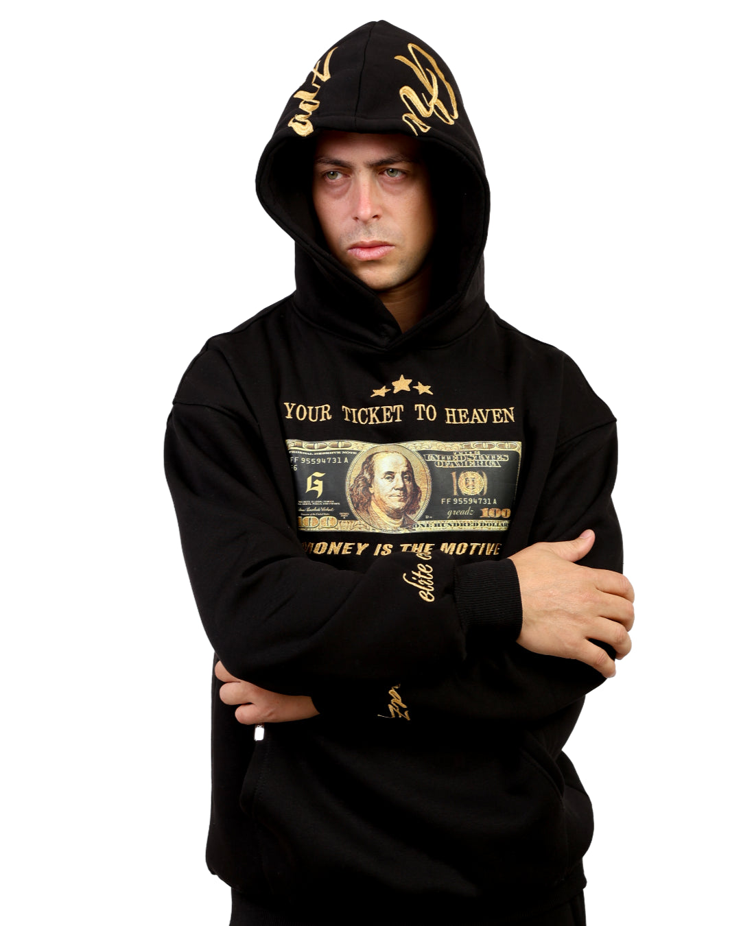 GOLDEN DOLLAR HOODIE BLACK