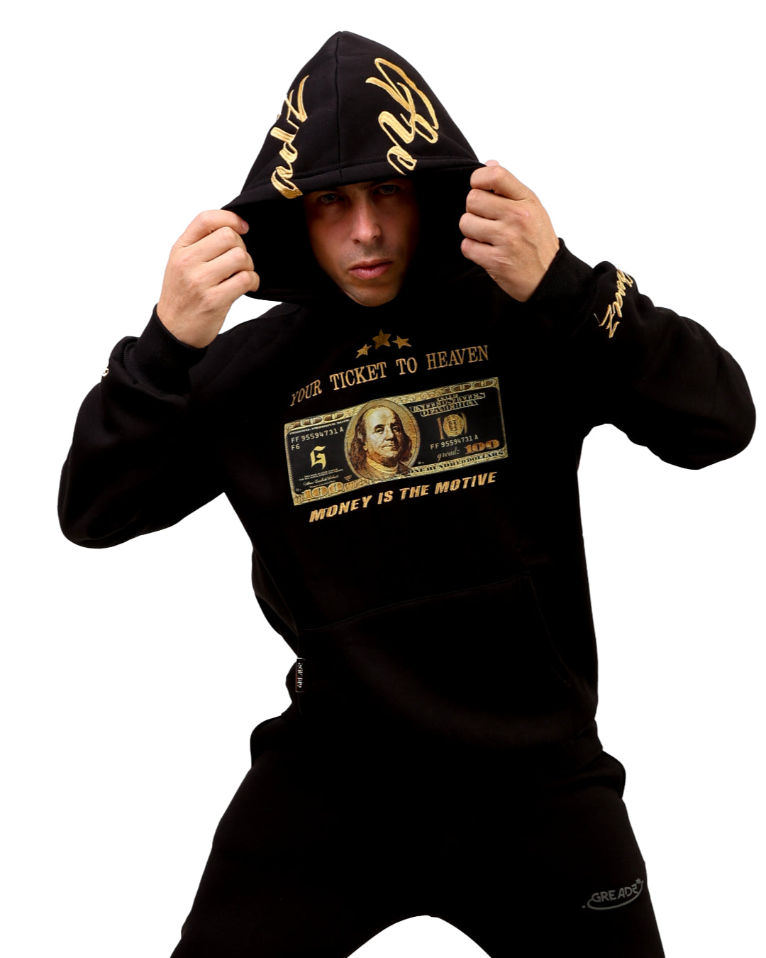 GOLDEN DOLLAR HOODIE BLACK